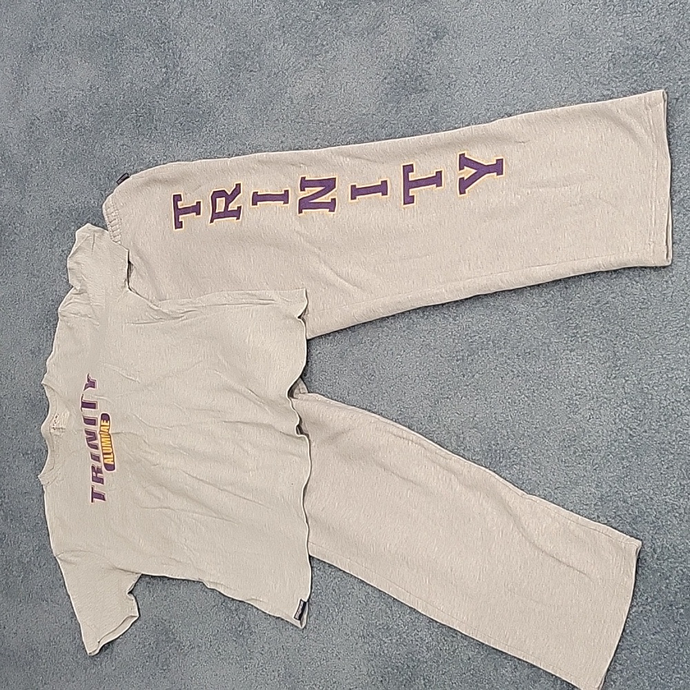 Trinity University alumnae sweatpants & t-shirt